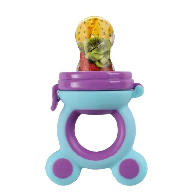 Silicone Baby Fresh Fruit Feeder Pacifier Infant Toddler Safe Fresh Food Nibbler Feeder BPABaby Silicone Food Feeder Bite Pacifier