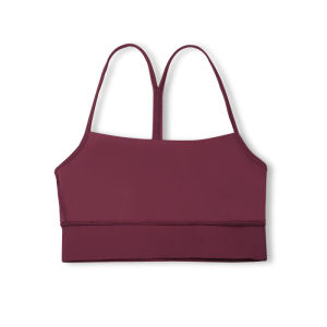 lulu Same style sports yoga bra Y Padded sports vest with chest pads shockproof sleeveless bra for women