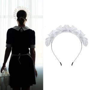 Pleated Laces Hair Hoop Women Elegant Hollow Out Pattern Makeup Headband for Girls Cosplay Maid Hair Accessories