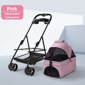 Pet StrollerCart Detachable Collapsible Cat/Dog Outdoor Cart Small And Medium Dog Stroller/Cat Stroller