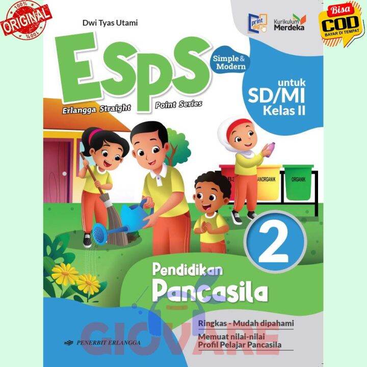 BUKU ESPS PENDIDIKAN PANCASILA KELAS 2 ERLANGGA KURIKULUM MERDEKA ...