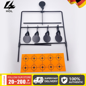 HOL Training metal shooting targets portable automatic resetting slingshot shooting target indoor competitive tactical metal