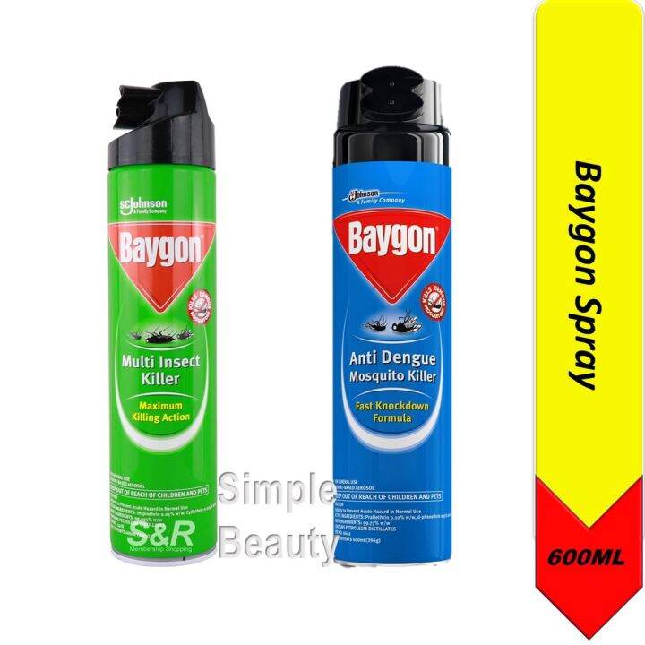 Baygon Anti Dengue Mosquito Killer Multi Insect Killer 600ml