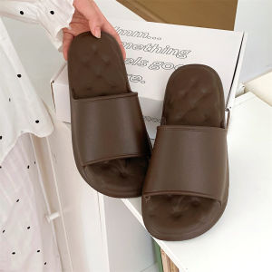 WY-XIXITIAO ins Womens Home-Friendly Slippers Lightweight Soft Sole eva Comfortable Personality Solid Color Bathroom Couples Sandals Summer