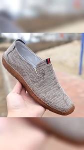 Slip-On MenS Canvas Shoes With Rubber Soles Driving Shoes Breathable Casual Mid-Height Shoes Casual Shoes For Mothers