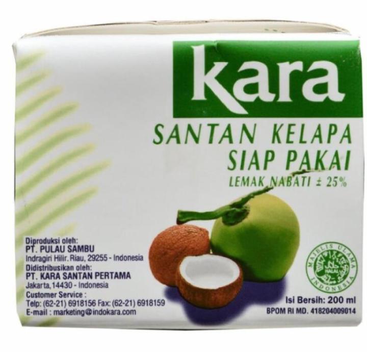 Santan Kara 200ml / Santan Kelapa Siap Pakai