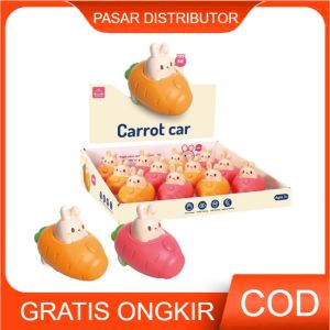 Mainan Anak CARROT CAR RABBIT Press Car Mobil Kelinci Tekan Berjalan Mainan Anak Perempuan - Mainan Anak Laki Laki