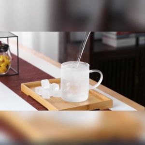450ml Heat Resistant Borosilicate Glass Tea Cup with Lid & Infuser Basket Teapot Mug for Office Home Loose Leaf Tea Coffee