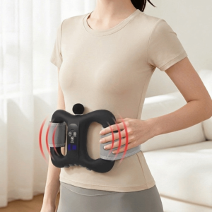 BLACKON Vibration Fascia Massage Ring Multifunctional Rechargeable Handheld Massager Cordless EMS Pulse Body Massage Device Male Female