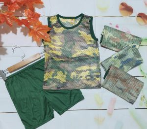 Bộ đồ bé trai Bộ đồ lưới lính bé trai mát mẻ phù hợp cho bé từ 23-35kg đồ bộ bé trai 1 tuổi-5 tuổi