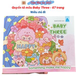 Sách tô màu Baby Three cho bé 67 trangTranh tô màu nhiều chủ đề đa dạng giảm căng thẳng - Tiệm Nhà Sóc 2023