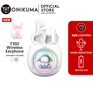 ONIKUMA T20 TWS Wireless Earbuds Bluetooth 5.3 Gamer Headset Cute Otating Flip-Top Design Earbuds HiFi Stereo In-Ear Touch Control waterproof Headphone Noise Reduction Earphone