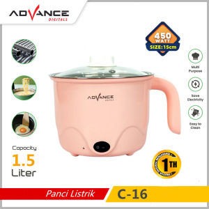 Advance Panci Listrik Multifungsi Serbaguna Kukusan Steamer 1.5 Liter - C16 - FREE ONGKIR Jabodetabek