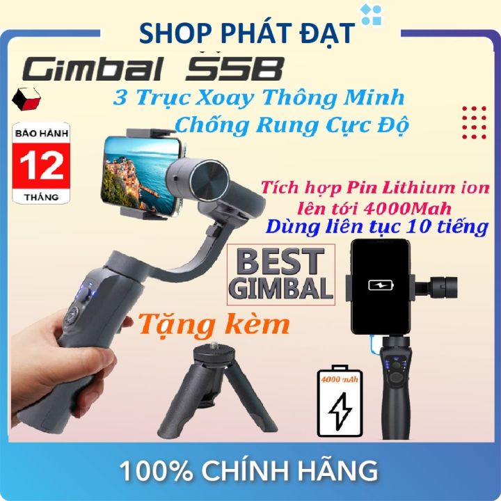 [Hàng loại tốt]Gimbal chống rung cho điện thoại, Tay cầm chống rung cho ...