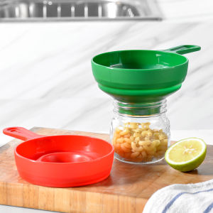 PP Plastic Foldable Wide Mouth Funnel Jam Funnel Large Diameter Grain Sugar Filling Funnel