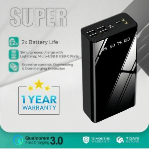 YunYing 100000mAh Powerbank PD 22.5W Type C Two-way Fast Charge 50000mAh 80000mAh 30000mAh heavy duty