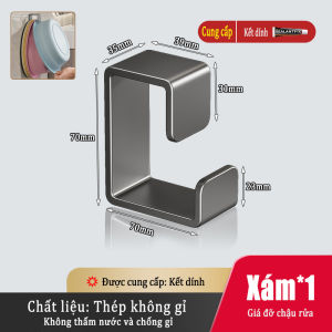 MEIDOO Móc chậu rửa bằng thép không gỉ dụng cụ hoàn thiện chậu rửa phòng tắm giá đỡ chậu rửa không khoan