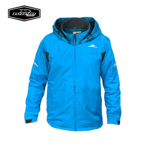 Jaket pria parasut premium hoodie  RAPID NEOSKYLINE Biru Terang jaket semi parka warna army dengan reflektif