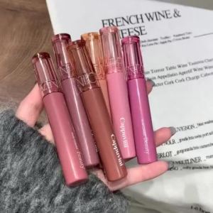 Cappuvini Jelly Mirror Lip Gloss Water Gloss Moisturizing Toot Lip Revealing Tender Girl Student Lip Gloss Lipstick