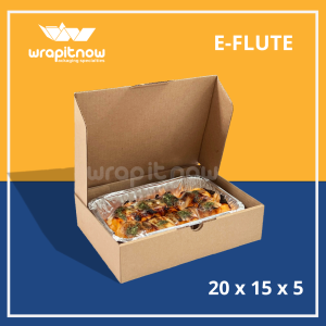 (Isi 20 pcs) Kardus E-flute Die Cut 20x15x5 // eflute dus pizza packing olshop hampers souvenir kado lilin gelang jam hampers mukena pashimna sajadah