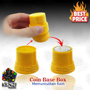 Alat Sulap Coin Base Box Mainan Magic Memunculkan Koin