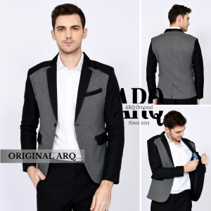 Jas blazer Pria Kasual Jas Formal Pria Keren Blazer Cowok Model Slimfit  Hitam Jas Weding Jas Wisuda