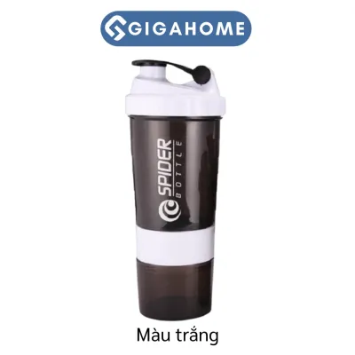 Bình Nước Lắc Whey Thê Thao Tập Gym GIGAHOME 3 Ngăn 500ml Tiện Dụng 7875