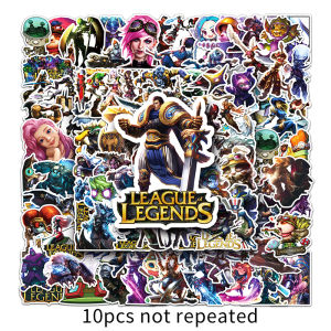 100PCS Game LOL League of Legends Sticker Cartoon Personality Creative Waterproof Graffiti Decorative Skateboard Helmet Sticker