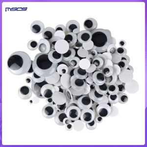 Wiggly Moving Googly Eyes With Adhesive 8mm Assorted sizes For DIY Arts And Crafts For Soft Toys Dolls