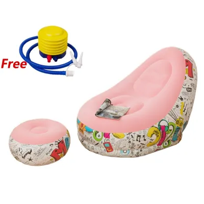 Lazy Inflatable Sofa Chairs Thickened PVC Lounger Seat Tatami Bean Bag Sofas for Living Room