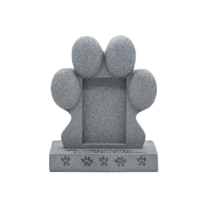 YITAQI Paw Print Design Pet Headstone Durable Photo Frame Dog Tombstone Pet Cemetery Resin Pet Memorial Stone Cemetery