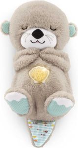 FISHER-PRICE BABY Toy Soothe n Snuggle Otter Portable Plush Sound Machine with Music Lights & Breathing Motion for Newborns 0+ Months