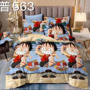 ชุดผ้าปูที่นอนวันพีช ชุดเครื่องนอน ชุดผ้าปูที่นอน ผ้านวม ผ้านวม ผ้าปูที่นอน ปลอกหมอน ครบชุดรวม 6 ชิ้น 6/5/3.5 ฟุต เก็บเงินปลายทาง