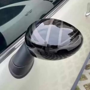 KuLeyp 2Pcs/Set The Black Flag Rear View Mirror Covers Sticker ForCooper S Clubman R55 R56 R57 R58 R59 R61 Paceman R60 Countryman