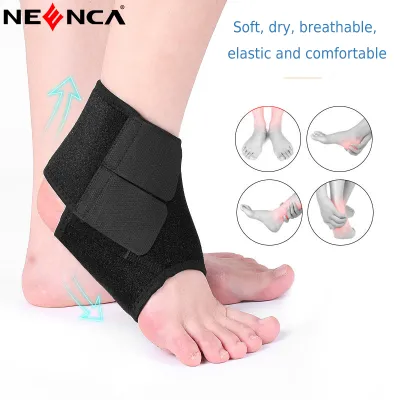 NEENCA Ankle Brace 1 Piece Breathable & Strong Ankle Brace for Sprained Ankle Stabilize Ligaments Prevent Re-Injury Ankle Braces for Men & Women with Adjustable Wrap Ankle Support for Men