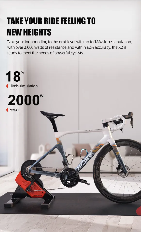 Official Warranty】ThinkRider X2-2 Smart Bike Trainer MTB Road