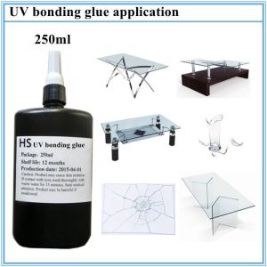 Keo UV HS Dán Móc Khoá Mica 250ml - Đèn Pin UV sấy keo