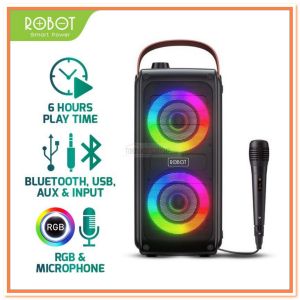 Speaker Bluetooth Robot RB490 Karaoke With Microphone