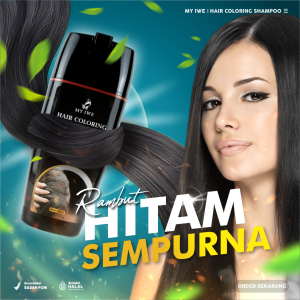 NEW My Iwe DARKEN Black Shampoo | 15 menit Uban Hilang