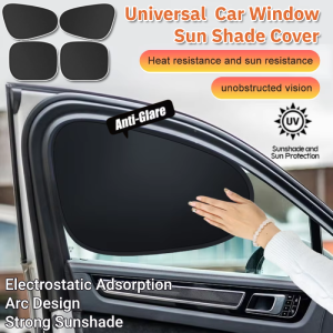 Universal Car Sunshade Heat Insulation Adsorption Car Side Window Curtain Washable Foldable Anti UV Mesh Cover 汽车遮阳挡