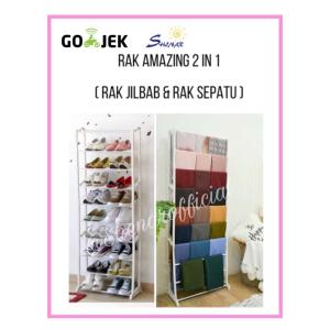SHENAR Amazing Shoe Rack / Rak Sepatu Susun 10 / Rak Sepatu/Rak Hijab Rak Serbaguna /Bongkar Pasang