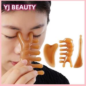🔥🔥🔥yaojun Face Lifting Guasha Resin Scraping Massage Facial Scraper Tool Eye SPA Massage Plate Reduce Puffiness Nose Lifting Nose Massager