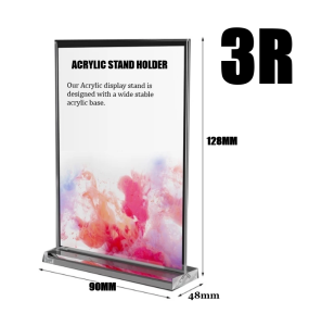 DHD Acrylic Poster Menu Holder Clear Frame Restaurant Desktop Display Stand Card Slot Design A4/A5/A6/3R