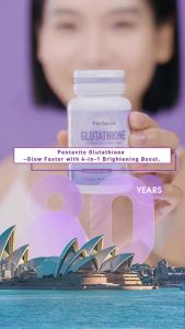 Pentavite Glutathione Plus Grape Seed & White Tomato（30 chewables） with 200mg pure L-Glutathione each tablet brightening and whitening skintone supporting antioxidation and detoxification and boosting melanin metabolism