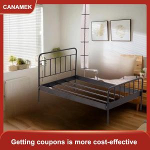 【CANAMEK】 1pcs 1:12 Dollhouse thu nhỏ giường búp bê sắt mô hình mini Búp bê đồ nội thất mô phỏng giường phòng ngủ Phụ kiện tự làm đồ chơi