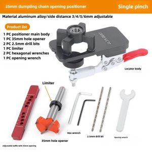 35mm Concealed Hinge Drilling Jig Guide Hinge Hole Drilling Guide Carpenter Woodworking Tool Hole Opener Locator Door Cabinet