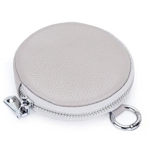 Royal Bagger Coin Purse for Women Genuine Cow Leather Small Round Bags Fashion Simple Earphone Storage Bag Card Holder 201