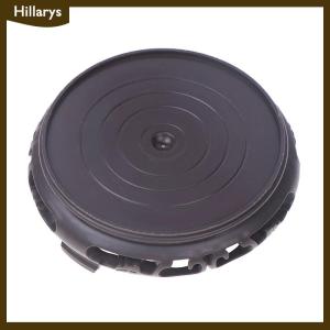 [Hillarys] Sâu Màu Nâu Khắc Bằng Gỗ Nhìn Nhựa Cơ Sở Khay Lọ Hoa Chủ Vòng Vuông Đa Chức Năng Ấm Trà Bình Cá Tank Cơ Sở