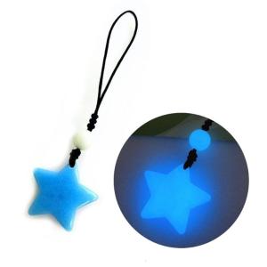 Glow in Dark Star Pendant Phone Chain Charm Hanging Rope Lovely Phone Strap Bag Decoration Lanyards Keychain Accessory
