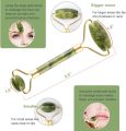 Jade Gua Sha Facial Massager Set - 5 in 1 Skin Care Tools With Roller and Massager. 